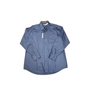 NWT Alex Cannon Sauvignon Long Sleeve Dress Shirt XL Midnight Grey MSRP $105